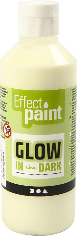 Glow In The Dark, Fluorescerende Geel, 250 ml, 1 Fles