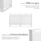Tectake Radiatorombouw Vila - Radiatorafdekking - Lamellenontwerp - Wit - 152,5x19x82cm