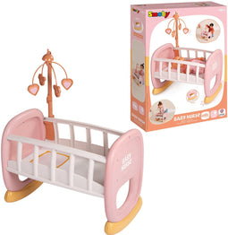 Smoby Baby Nurse - Poppenwieg - Wieg en poppenbedje - Geschikt voor poppen tot 42 cm