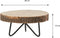 Mica Decorations Pia - Bijzettafel - H14 x Ø29 cm - Lichtbruin
