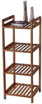 MK Bamboo torino handdoekenrek 4 etages 30 x 30 x 80 cm bruin