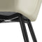Tectake Eetkamerstoel Marilyn - Gestoffeerd - Ergonomisch - Creme (2 stuks)