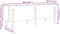 vidaXL - Plantenbak - verhoogd - 160x50x57 - cm - massief - grenenhout - grijs