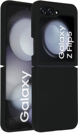 Accezz Galaxy Z Flip 5 - Liquid Silicone Backcover - Schokabsorberend - Zwart