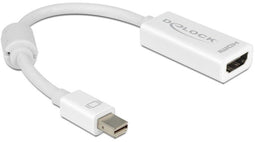 DeLOCK premium Mini DisplayPort naar HDMI adapter - DP 1.1 / HDMI 1.3 - Full HD 1080p - wit - 0,15 meter