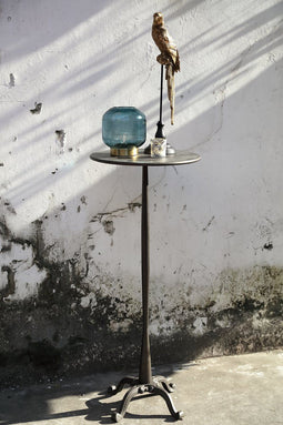 PTMD Siana Ronde Ronde Tafel Op Voet - H120 x Ø50 cm - Metaal - Goud