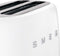 Smeg TSF02WHEU - Broodrooster - 1500W 2 sleuven 6 bruining-niveaus - Wit