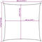 vidaXL - Zonnezeil - 160 - g/m² - 7x7 - m - HDPE - antracietkleurig