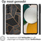 iMoshion Hoesje Siliconen Geschikt voor Samsung Galaxy A34 (5G) - iMoshion Design hoesje - Zwart / Black Graphic