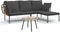 vidaXL - 3-delige - Loungeset - met - kussens - poly - rattan - donkergrijs
