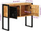 vidaXL - Wandkast - 90x35x75 - cm - massief - ruw - mangohout