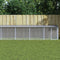 vidaXL - Kippenhok - met - dak - 803x98x90 - cm - gegalvaniseerd - staal - lichtgrijs