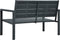 vidaXL - Tuinbank - hout-look - 120 - cm - HDPE - grijs