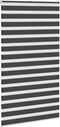 vidaXL - Zebra - rolgordijn - 135x200 - cm - stofbreedte - 130,9 - cm - zwart