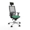 Bureaustoel met hoofdsteun Piqueras y Crespo 1D086N1 Smaragdgroen