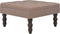vidaXL - Kruk - 60x60x36 - cm - polyester - bruin
