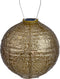 Lumiz Solar Tuinverlichting - Tuinverlichting op zonne energie - Tuinverlichting - Buitenlampjes - Tuinverlichting op zonneenergie - Buitenverlichting - Buitenlamp - Decoratie - Bazaar Rond - 30 cm - Goud