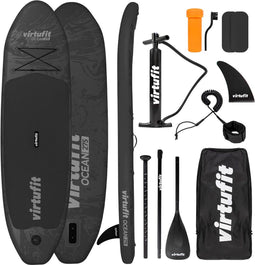 VirtuFit Ocean 275 - Opblaasbaar Supboard - Max. 150 kg - Inclusief accessoires - Zwart