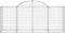 vidaXL - Schanskorven - 12 - st - gewelfd - 200x50x80/100 - cm - ijzer