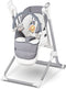 Lionelo Niles - SMART Kinderstoel 2in1 - Schommelstoel tot 15kg - Grijs