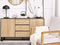 ELDA - Sideboard - Lichte houtkleur/Donkerbruin - MDF