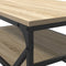 vidaXL - Salontafel - met - Plank - Sonoma - Eiken - 90x50x40 - cm - Gelaagd - Hout
