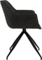 Light & Living Jaimy Eetkamerstoel - Donkergrijs/Zwart - 61 x 53.5 x 77cm