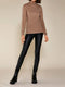 Object Objbelle MW Coated Leggings - Dames Legging met knipbare lengte - Zwart