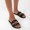 Ipanema Ella Slides - Platte sandalen - 2 brede banden - Zwart - Maat 37