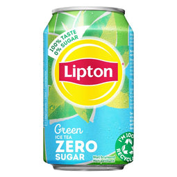 Lipton - Frisdrank lipton ice tea green zero blik 330ml | 24 stuks