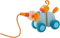 Sevi Trekdier Olifant 17 Cm Blauw/oranje