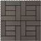 vidaXL - Terrastegels - 30x30 - cm - 1 - m² - HKC - donkerbruin - 11 - st