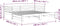 vidaXL - Uitschuifbare - slaapbank - zonder - matras - 80x200 - cm - wit