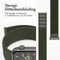 imoshion Nylon⁺ bandje - Geschikt voor Apple Watch 1, 2, 3, 4, 5, 6, 7, 8, 9, 10 (42 mm), SE - 38/40/41 mm - Donkergroen - One Size