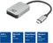 ACT AC7056 - USB-C Kaartlezer - SD 4.0 UHS-II Micro SD 5Gbps Aluminium Grijs