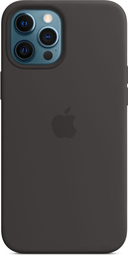Apple MHLG3ZM/A (iPhone 12 Pro Max) - Soft case - Siliconen met MagSafe - Zwart
