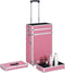 vidaXL - Make-up - trolley - aluminium - roze