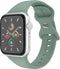 imoshion Siliconen⁺ bandje - Geschikt voor Apple Watch 1, 2, 3, 4, 5, 6, 7, 8, 9, 10 (42 mm), SE - 38/40/41 mm - Groen - S/M