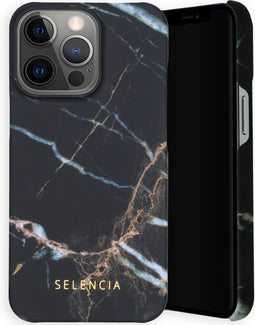 Selencia Hoesje Geschikt voor iPhone 13 Pro Hoesje - Selencia Maya Fashion Backcover - zwart