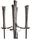 Gerei voor de haard DKD Home Decor 20 x 20 x 78 cm Roestvrij staal Aluminium (4 Onderdelen)