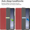 imoshion Samsung Galaxy Tab A9 Plus - Trifold Bookcase - Auto-wake functie - Rood