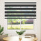 vidaXL - Zebra - rolgordijn - 145x100 - cm - stofbreedte - 140,9 - cm - zwart