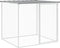 vidaXL - Kippenhok - met - dak - 203x98x90 - cm - gegalvaniseerd - staal - lichtgrijs
