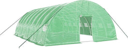 vidaXL - Tuinkas - met - stalen - frame - 48 - m² - 8x6x2,85 - m - groen