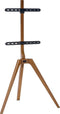 Tv standaard schildersezel - draaibaar - tot 65 inch - bruin hout