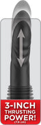 Pipedream - Fetish Fantasy - Ultimate Silicone Thruster - Stotende Vibrator met Handvat - Zwart