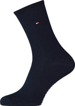 Tommy Hilfiger Casual 2P - Dames Sokken - Handgeketteld - Donkerblauw (2 paar)
