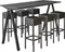 Bartafel Victory breed 120CM kleur frame Wit (RAL9010) kleur blad Wit