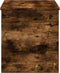 vidaXL - Opbergbox - 100x42x46 - cm - bewerkt - hout - gerookt - eikenkleurig