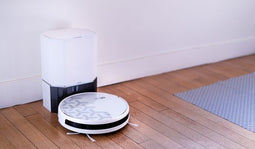EZIclean Aqua Xpert S450 - Robotstofzuiger met dweilfunctie - Automatische lediging en spraakbesturing